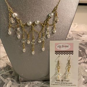 Brand New Necklace and Earrings Swarovski Set